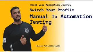 Start your Test Automation Journey || Switch your career from Manual to Automation (SDET)