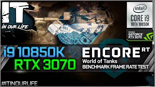 World of Tanks - ENCORE RT - i9 10850K + RTX 3070 | Frame Rate Test | 1080p, 1440p, 2160p