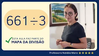 661 dividido por 3| Dividir 661 por 3 | 661/3 | 661:3 | 661÷3 |  EXEMPLOS DE DIVISÃO RESOLVIDA