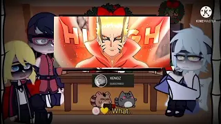 Boruto and His Team react to Naruto vs Isshiki and Kurama Dead amv