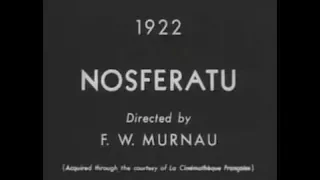 Nosferatu (1922) Classic Silent Horror Film