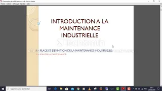 Management de la maintenance industrielle