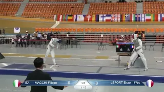 European Championships 2023 SMF - GOLD - Filippo Macchi ITA v Enzo Lefort FRA