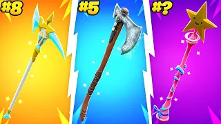 25 *SWEATIEST* Fortnite Pickaxes.. (Season OG)