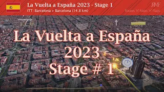 La Vuelta 2023, Stage 1 (Barcelona - Barcelona), course, route, profile, animation