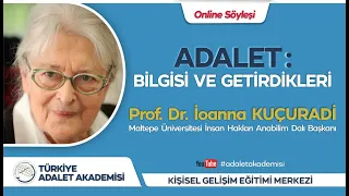 ADALET BİLİNCİ SERİSİ -1- "Adalet: Bilgisi ve Getirdikleri" - Prof. Dr. İoanna Kuçuradi (1. Bölüm)