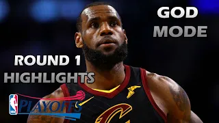 LeBron James "GOD MODE" Full ROUND 1 2018 Playoffs Highlights !