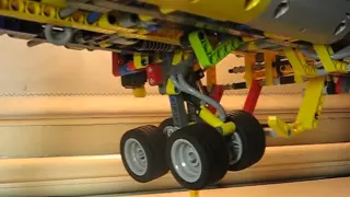 Lego Technic jet aircraft main landing gear-prototype (MOC)