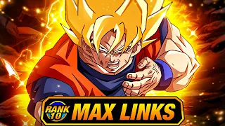 INCREDIBLE! THE BEST! LEVEL 10 LINKS 100% RAINBOW STAR HEART VIRUS SSJ GOKU! (DBZ: Dokkan Battle)