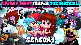 Friday Night Funkin' THE MUSICAL SEASON 1 By RecD (Week 1-7, Whitty, Hex Garcello & MFM WITH LYRICS)