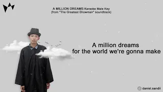 A MILLION DREAMS Karaoke Male Key