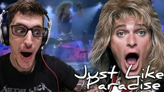 My FIRST TIME Hearing DAVID LEE ROTH - "Just Like Paradise" | REACTION