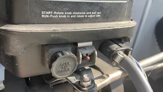 Mercury 25Hp Pull to prime button explanation “start your engine”