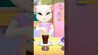 #my talking angela 2 Coca Cola drinking #shorts