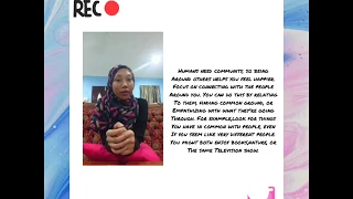(#icseR) How to be Happy in Life by Nur Rabiatul Adawiyah Binti Ahmad Fauzi
