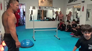 Extreme High Jump Challenge for Brave Kung Fu Rookies