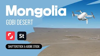 Mongolia Gobi Desert Drone 4K Sky nature river khongor Els 9