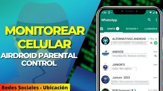 ¡MONITOREAR otro celular a DISTANCIA! la mejor app para cuidar tu FAMILIA!👌AirDroid Parental Control