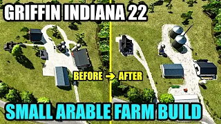 Griffin Indiana FS22 USA Farm Build Timelapse - Small Arable Farm | Farming Simulator 22 Mod Map