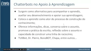 Defesa da Dissertação de Mestrado - Bruno G R Clemente