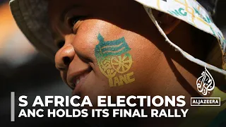 Tens of thousands cheer at ANC rally before South Africa elections