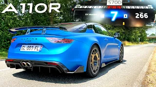 ALPINE A110R | 0-266 ACCELERATION EXHAUST SOUND & POV