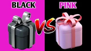 🎁 Choose Your Gift 🎁 Black 🖤 Vs Pink 💗 😇❤️|Choose One Gift|Elige Tu Regalo|Pick A Gift|Gift Quiz