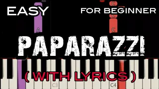 PAPARAZZI ( LYRICS ) - LADY GAGA | SLOW & EASY PIANO