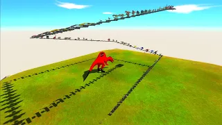 Deadly FPS Parkour Around DEADPOOL SPINOSAURUS - Animal Revolt Battle Simulator