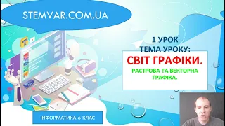 Інформатика 6 клас 1 урок ( Комп'ютерна графіка)