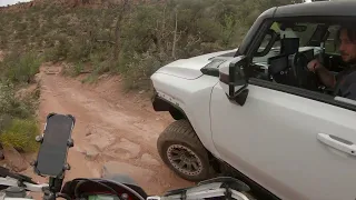 Electric Hummers Testing on Porcupine 4x4 trail, Moab