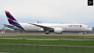 LATAM Boeing 787-9 Dreamliner CC-BGU takeoff at Santiago de Chile Airport (SCL/SCEL)