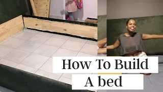 DIY || Building a Queen sized bed from SCRATCH || SOUTH AFRICAN DIY YOUTUBER