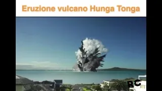 Eruzione vulcano Hunga Tonga! Immagini incredibili