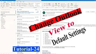 How To Reset Outlook View to Default | Restore/Reset Inbox Folder View Settings|