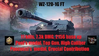 WoT - WZ-120-1G FT - 11 Kills, 7.3k Dmg, 2156 xp