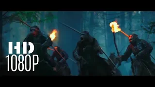 War For The Planet OF Apes : Battle Scene HD 1080P