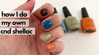How I do my own nails with CND Shellac feat. NEW "Upcycle Chic" collection