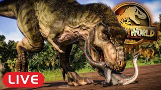 FREILEBENDE DINOSAURIER auf der Jagd! WILDLIFE PARK #01 (Livestream) - Jurassic World Evolution 2