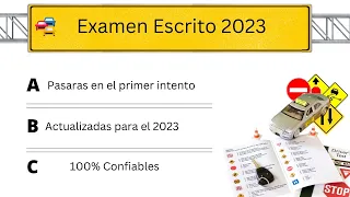 2023 ACTUAL EXAMEN TEÓRICO para la LICENCIA DE CONDUCIR (PREGUNTAS DEL DMV)en Español.