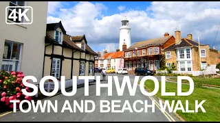 Southwold Town and Beach Walk 4k -  Best Places to Visit in the UK