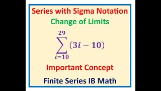 Evaluate Sum of Series with Sigma Notation Higher Lower Limit