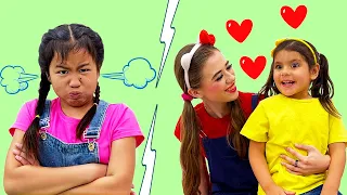 Jannie & Ellie Learning about Jealousy & Rules of Behavior | Good & Bad Behavior for Kids