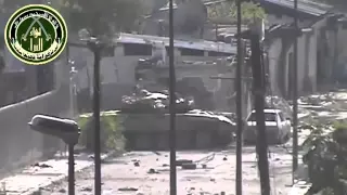FSA Rebels Hit Tank With Anti Tank Missile 5 7 2013