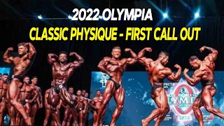 2022 Mr Olympia CLASSIC PHYSIQUE - First Call Out - Prejudging