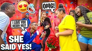 I PROPOSED TO MY GIRLFRIEND💍& WE HAD A GENDER REVEAL!👶🏽