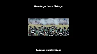 How girls learn history vs boys (sry if offensive) #shorts #sabaton #school