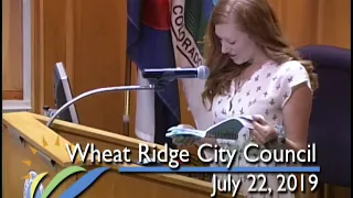 Wheat Ridge City Council 7-22-19