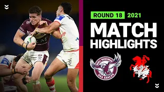 Sea Eagles v Dragons Match Highlights | Round 18, 2021 | Telstra Premiership | NRL