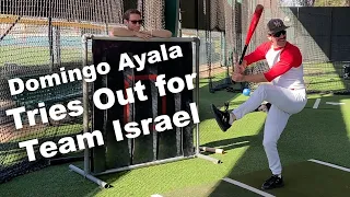 Domingo Ayala Tries Out For Team Israel
